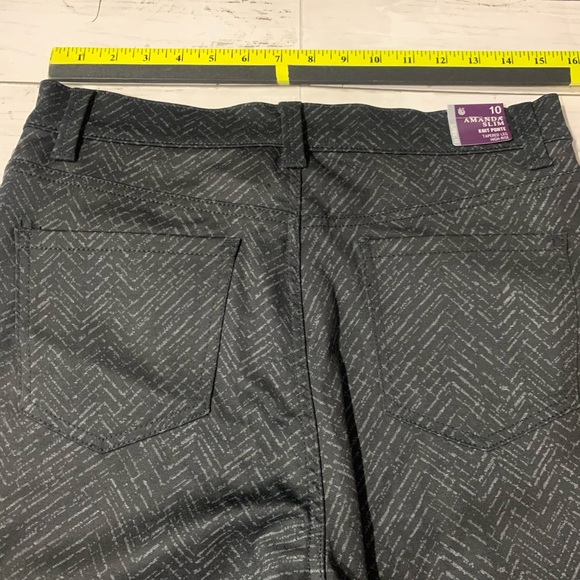 Gloria Vanderbilt Gray Print Amanda Sz. 10 - Picture 5 of 8